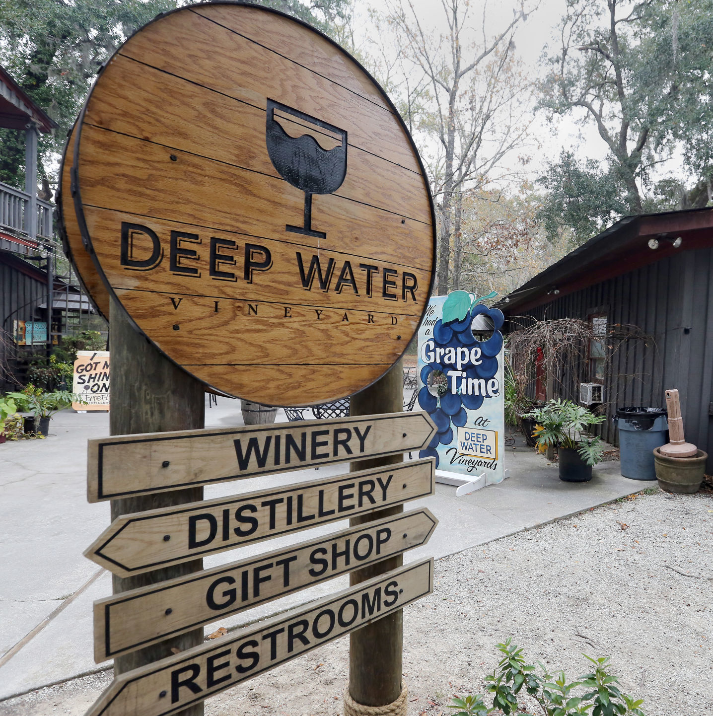 Deep Water Vineyard sign